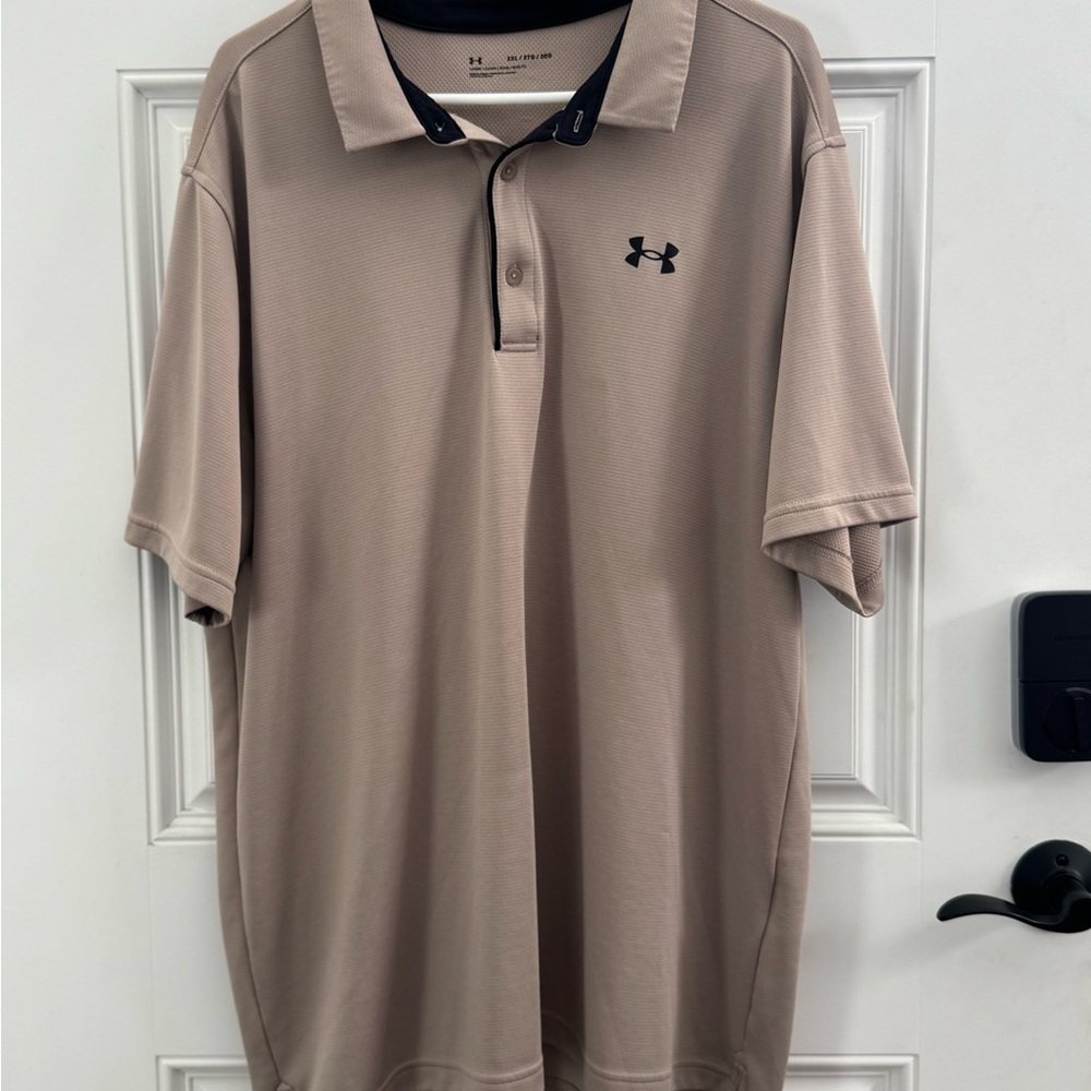 Under Armour Men's Tan Polo Shirt